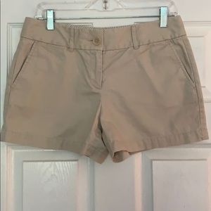 Loft Tan shorts - size 4